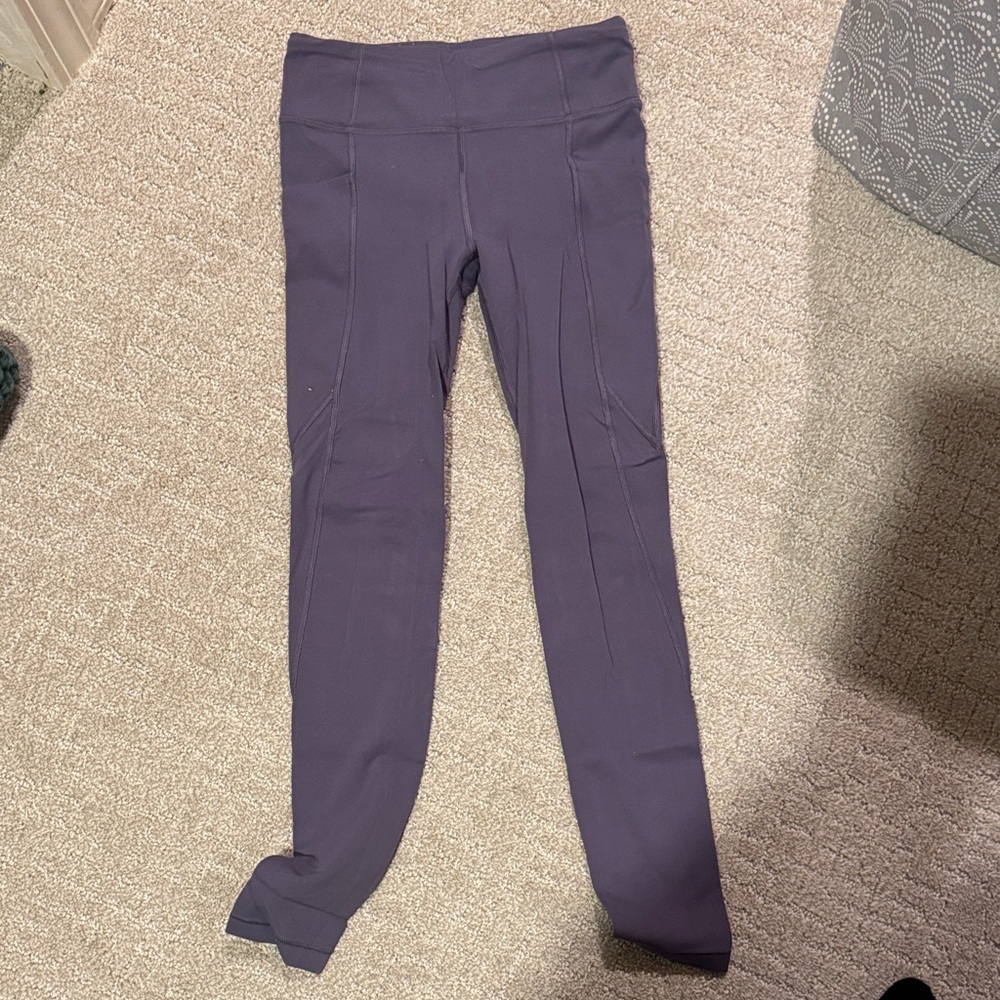 Athleta girls purple leggings M